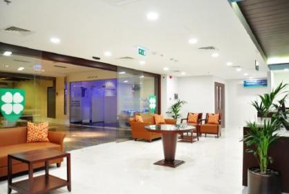 The luxurious interiors of American Hospital Clinics Dubai, UAE designed and constructed by best interior decorators UAE