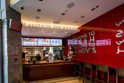 Inside a Windy’s Burger outlet, Dubai-UAE designed by Professional Interior Decorators in Dubai UAE