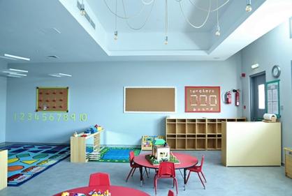 Playful interiors of Stepping Stone Academy, Al Barsha Dubai designed and executed by Professional Interior Decorators in Dubai UAE